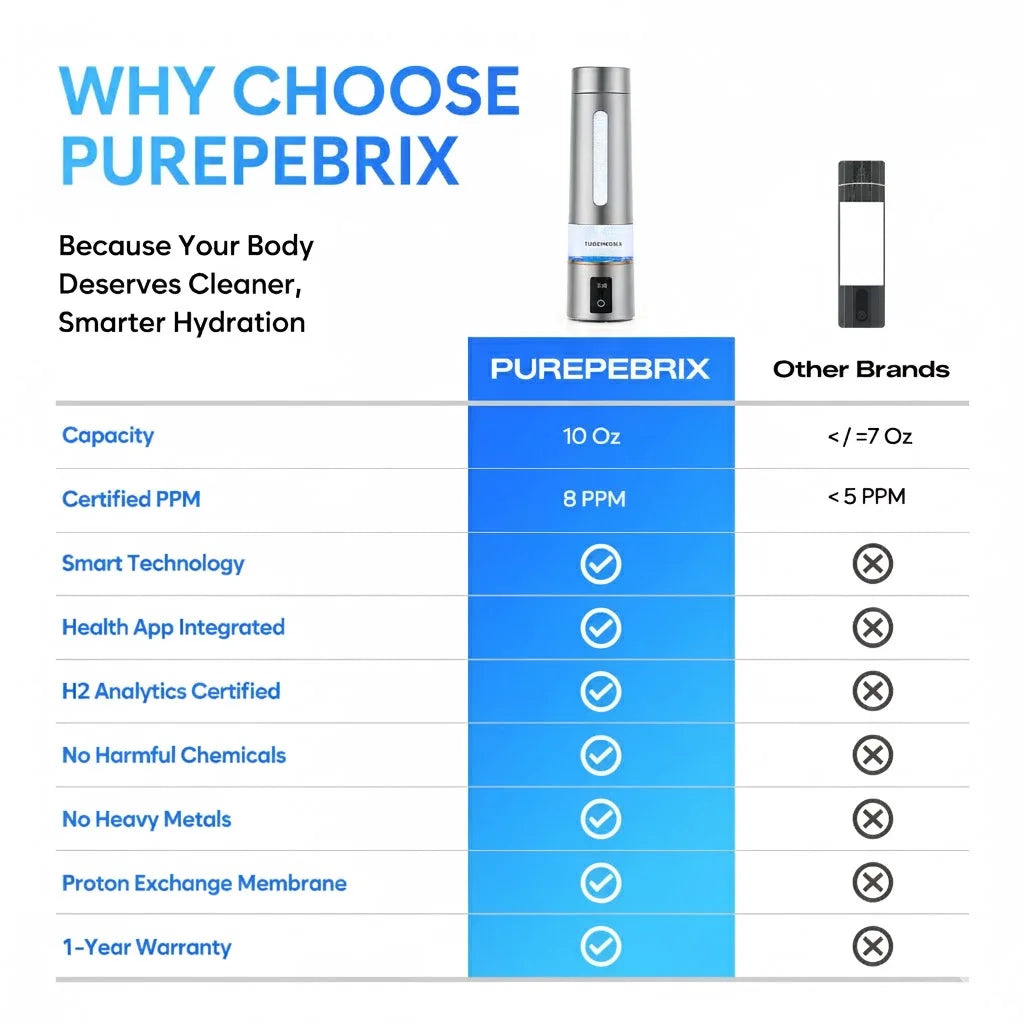 Hydrogen Water Bottle Generator H8000 | Up To 8000 PPB