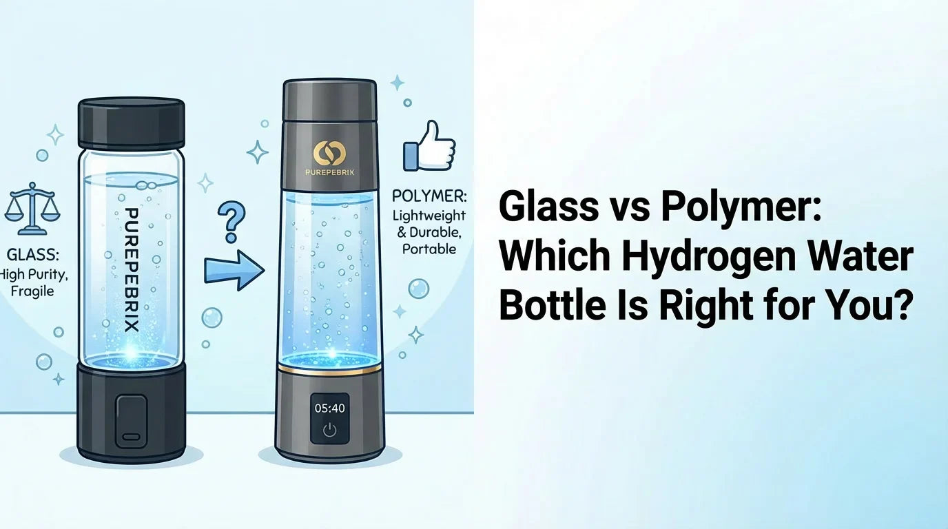 Glass vs Polymer: Which Hydrogen Water Bottle Is Right for You?