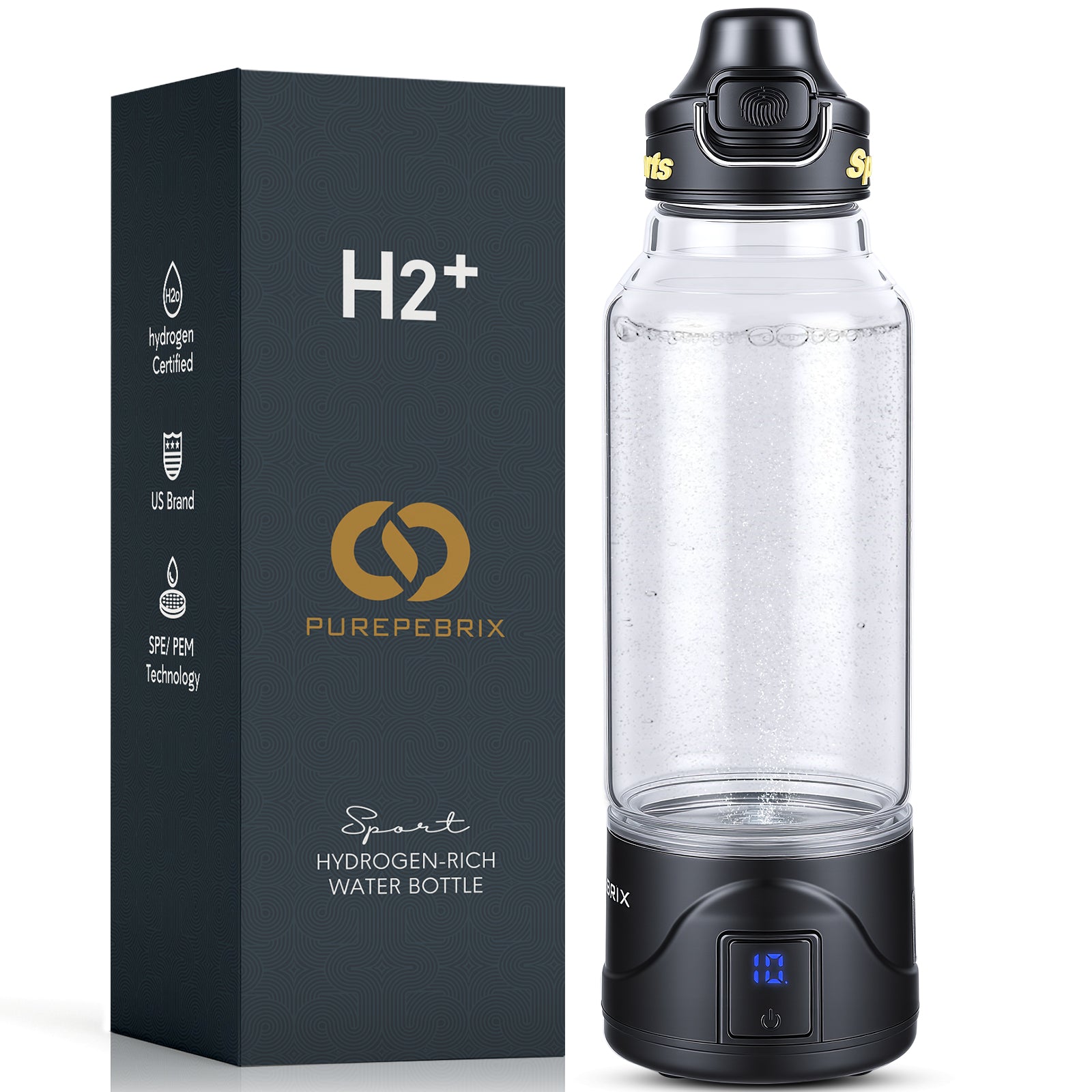 Glass Hydrogen Water Bottle Generator X100