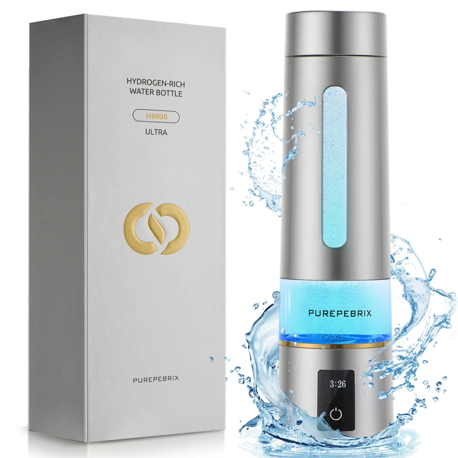 Hydrogen Water Bottle Generator H8000 |  Up To 8000 PPB