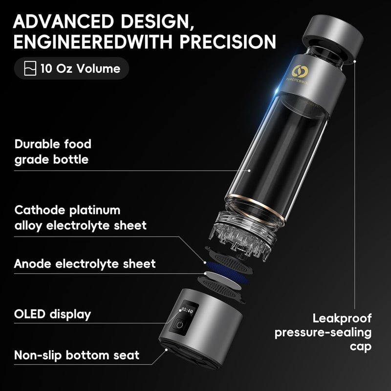 Hydrogen Water Bottle Generator 丨6360 PPB PUREPEBRIX®