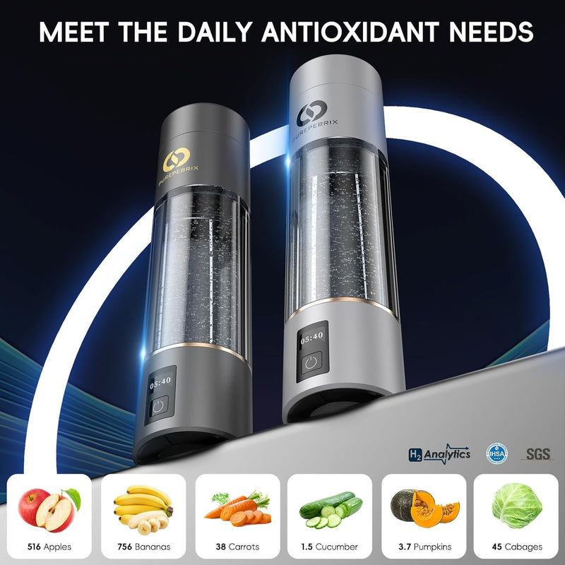 Hydrogen Water Bottle Generator丨6360 PPB PUREPEBRIX®