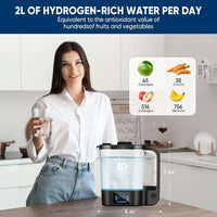 72 Ounces Hydrogen Water Ionizer Pitcher Generator Machine丨3000 PPB PUREPEBRIX® - PUREPEBRIX