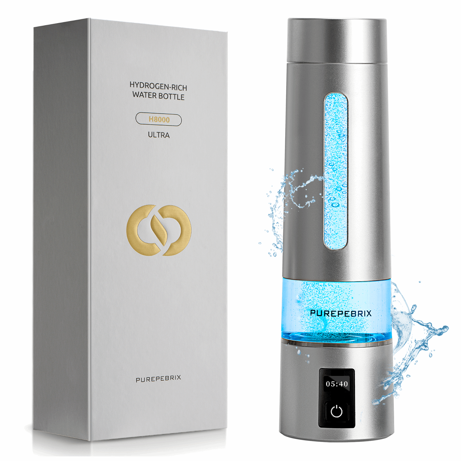 Hydrogen Water Bottle Generator H8000 |  Up To 8000 PPB