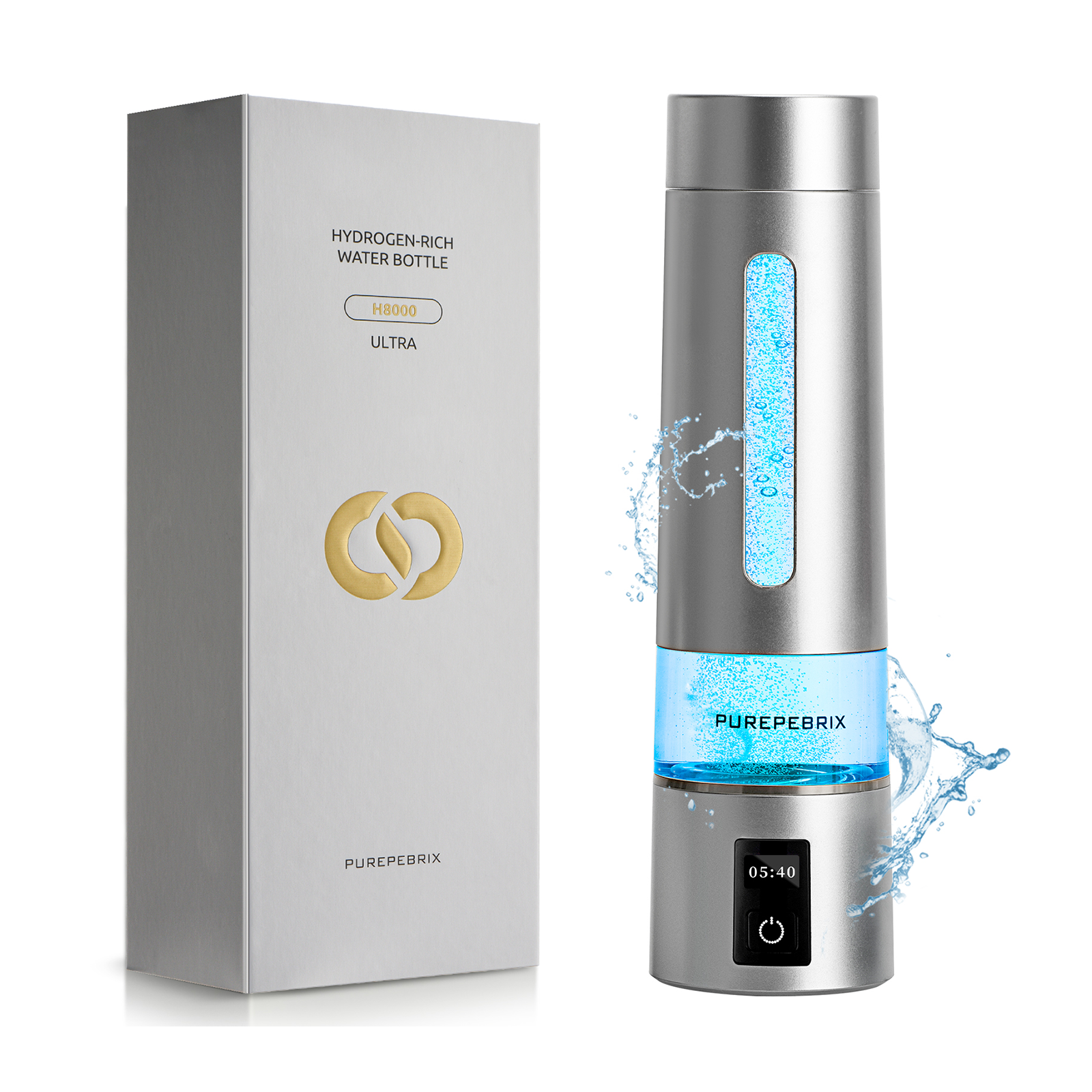 Hydrogen Water Bottle Generator H8000 |  Up To 8000 PPB